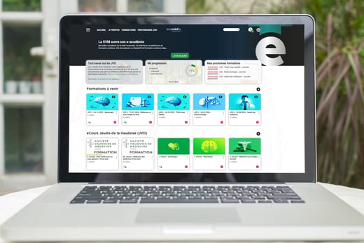 acamedia montage écran homepage