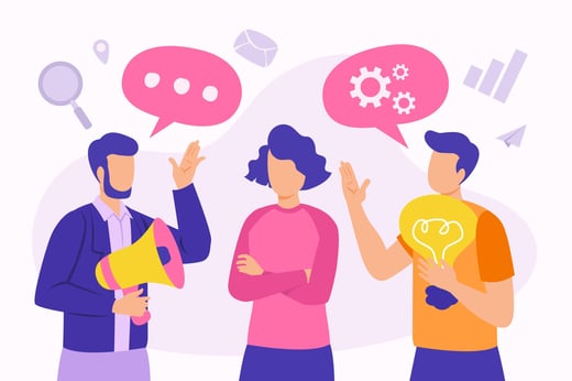 communication réflexion - freepik