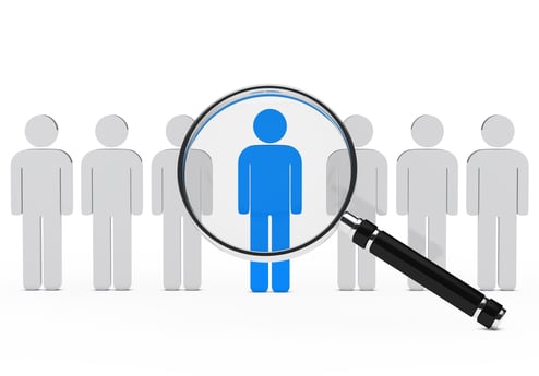 loupe appel recherche volontaires - freepik
